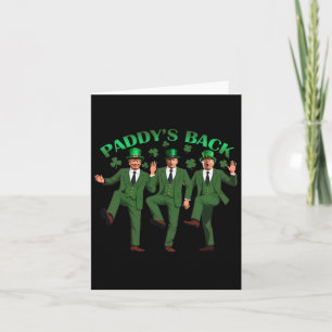 Trump danst grappige St Patricks Day Drink paddy Kaart