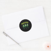 Trump danst grappige St Patricks Day Drink paddy Ronde Sticker (Envelop)