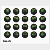 Trump danst grappige St Patricks Day Drink paddy Ronde Sticker (Vel)