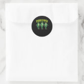 Trump danst grappige St Patricks Day Drink paddy Ronde Sticker (Tas)