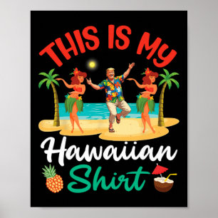 Trump danst met meisjes Dit is mijn Hawaiiaanse zo Poster
