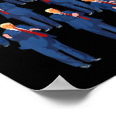 Trump danst op 4 juli en Trump Vaderdag Poster (Hoek)