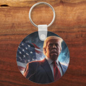 Trump Dark MAGA Sleutelhanger (Achterkant)