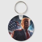 Trump Dark MAGA Sleutelhanger (Achterkant)