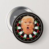 Trump Dartboard Grappig Donald Dart Board Politiek Ronde Button 7,6 Cm (Voorkant /achterkant)