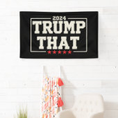 Trump Dat 2024 47e Amerikaanse President Verouderd Spandoek (Insitu)