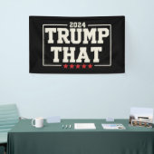 Trump Dat 2024 47e Amerikaanse President Verouderd Spandoek (Beurs)