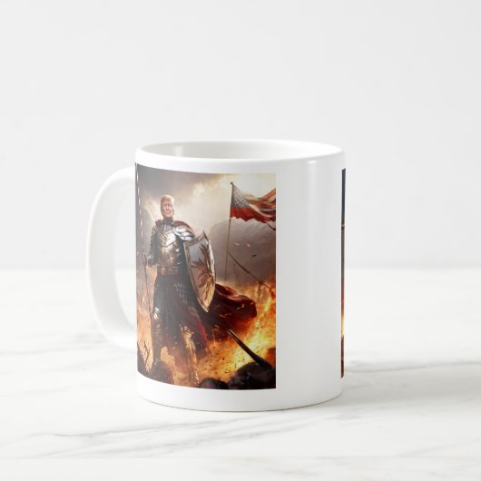 Trump de Amerikaanse Guardian Coffee Mok (Voorkant links)