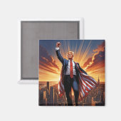 Trump, de Amerikaanse superheldenmagneet Magneet (Voorkant / Achterkant)