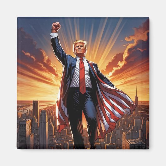 Trump, de Amerikaanse superheldenmagneet Magneet (Voorkant)
