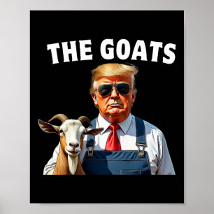 Trump De Geiten Mega Farming Grappig Mannen Vrouwe Poster