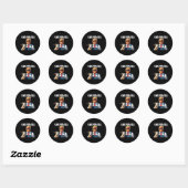 Trump De Geiten Mega Farming Grappig Mannen Vrouwe Ronde Sticker (Vel)