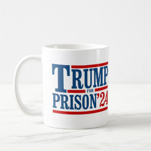 Trump de gevangenis in '24 koffiemok