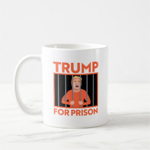 Trump de gevangenis in koffiemok