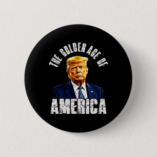 Trump De Gouden Eeuw Van Amerika Trump's Beroemde Ronde Button 5,7 Cm