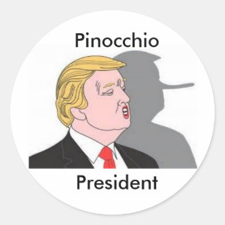 Trump de Pinocchio President sticker