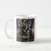 Trump de Ridder vecht tegen de Hydra Coffee Mok (Links)