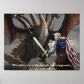 Trump de Ridder vecht tegen het Hydra-Poster Poster (Voorkant)