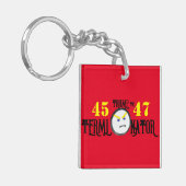 Trump de terminator sleutelhanger (Voorkant Links)