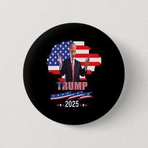 Trump De terugkeer van mijn President Trump 2025 Ronde Button 5,7 Cm