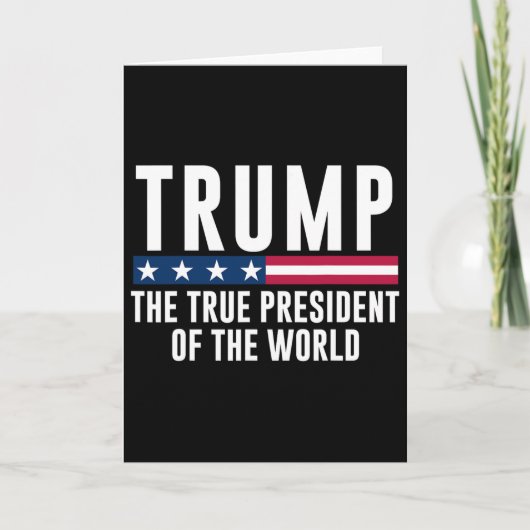 Trump de ware president van de wereld kaart (Voorkant)