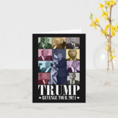Trump De Wraak Tour 2024 Grappig Kaart (Gele Bloem)