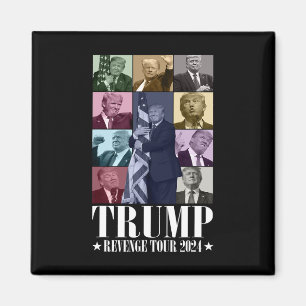 Trump De Wraak Tour 2024 Grappig Magneet