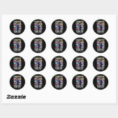 Trump De Wraak Tour 2024 Grappig Ronde Sticker (Vel)