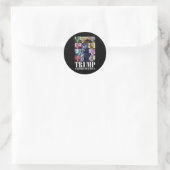 Trump De Wraak Tour 2024 Grappig Ronde Sticker (Tas)