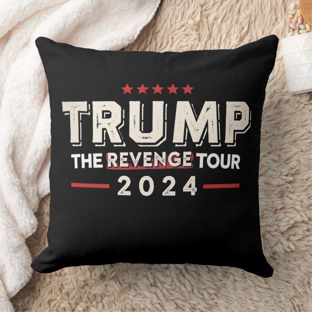 Trump De Wraak Tour 2024 Vintage Kussen (Deken)