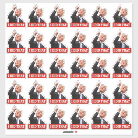 Trump deed dat grappige anti-Trump 30 stuk Sticker (Vel)