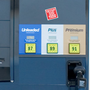 Trump deed deze protestgas vierkante sticker