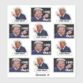 Trump deed het 12 sticker vel