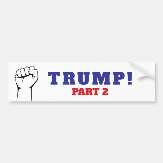 TRUMP DEEL 2 BUMPERSTICKER (Voorkant)