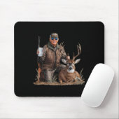 Trump Deer Hunting Donald Trump Old School Camoufl Muismat (Met muis)