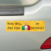 Trump Defence Bumpersticker (Op auto)