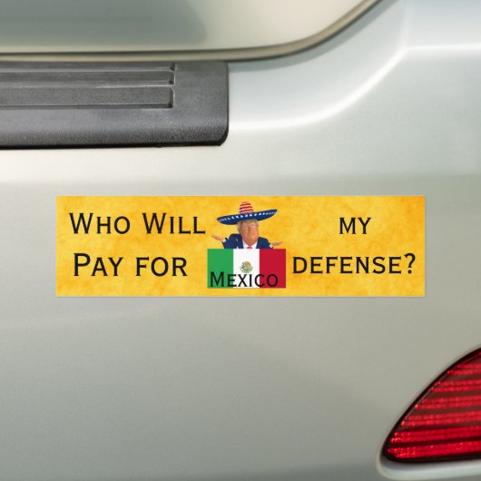 Trump Defence Bumpersticker (Op auto)