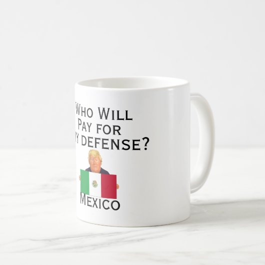 Trump Defence Coffee Mok (Voorkant rechts)