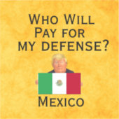 Trump Defence Custom-Cut Vinyl Sticker (Voorkant)