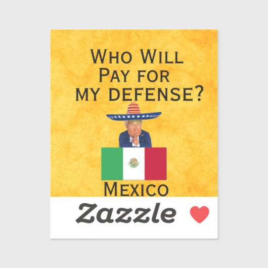 Trump Defence Custom-Cut Vinyl Sticker (Vel)