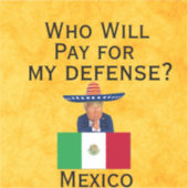 Trump Defence Custom-Cut Vinyl Sticker (Voorkant)