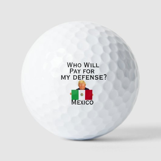 Trump Defence Golf Ball Golfballen (Voorkant)
