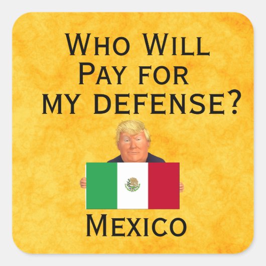 Trump Defence Sticker (Voorkant)