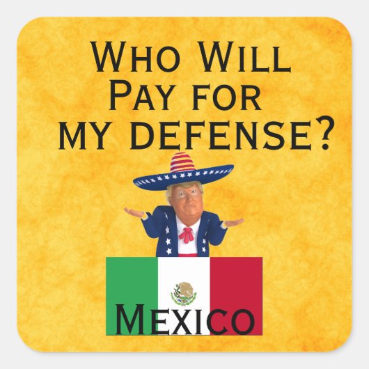 Trump Defence Sticker (Voorkant)