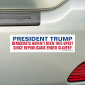 Trump - democraten niet deze opstand sinds slavern bumpersticker (Op auto)