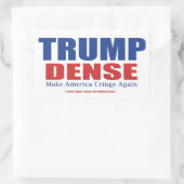 Trump Dense 2016 Rechthoekige Sticker (Tas)