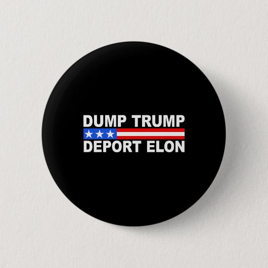 Trump Deport Elon 50501 Ronde Button 5,7 Cm (Voorkant)