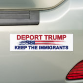 Trump deporteren Houd de immigranten Bumpersticker (Op auto)