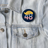 Trump derde termijn Trump 2028 Ronde Button 5,7 Cm (In situ)