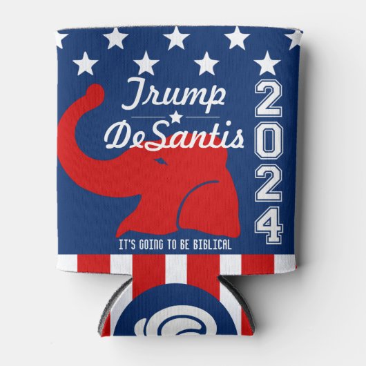 TRUMP DESANTIS 2024 BIBLICAL BLIKJESKOELER (Voorkant)